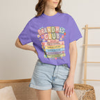 Grandma's Club T-Shirt — Cute Floral 'Grandma's Club' Rules Tee