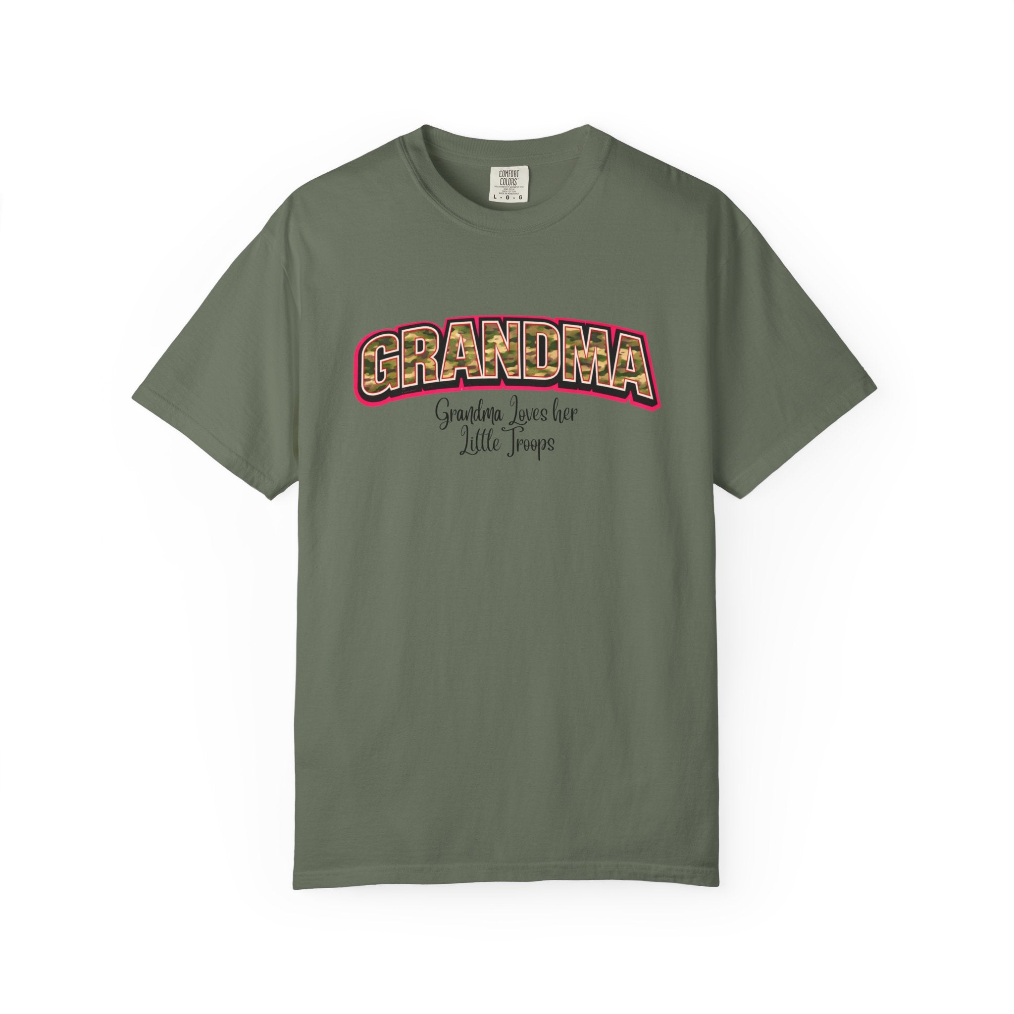 Grandma Floral Retro Tee — "Grandma: Grandkids Love Her a Little Teacup"