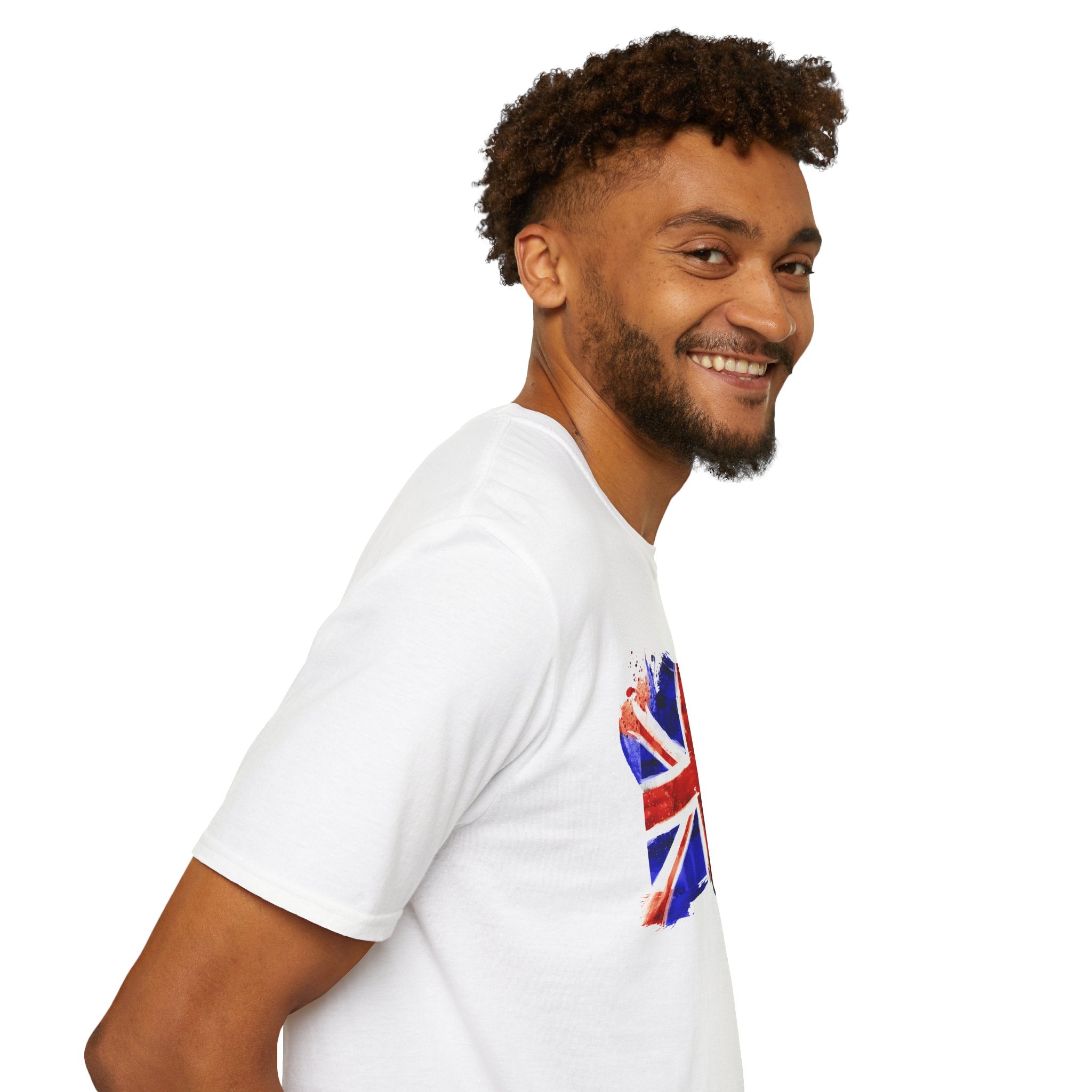 Union Jack Paint Brush UK Flag T-Shirt — British Pride Graphic Tee