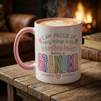 Mama Accent Coffee Mug – Colorful 'Mama' Heart Design, Mother's Day Gift (11/15oz)