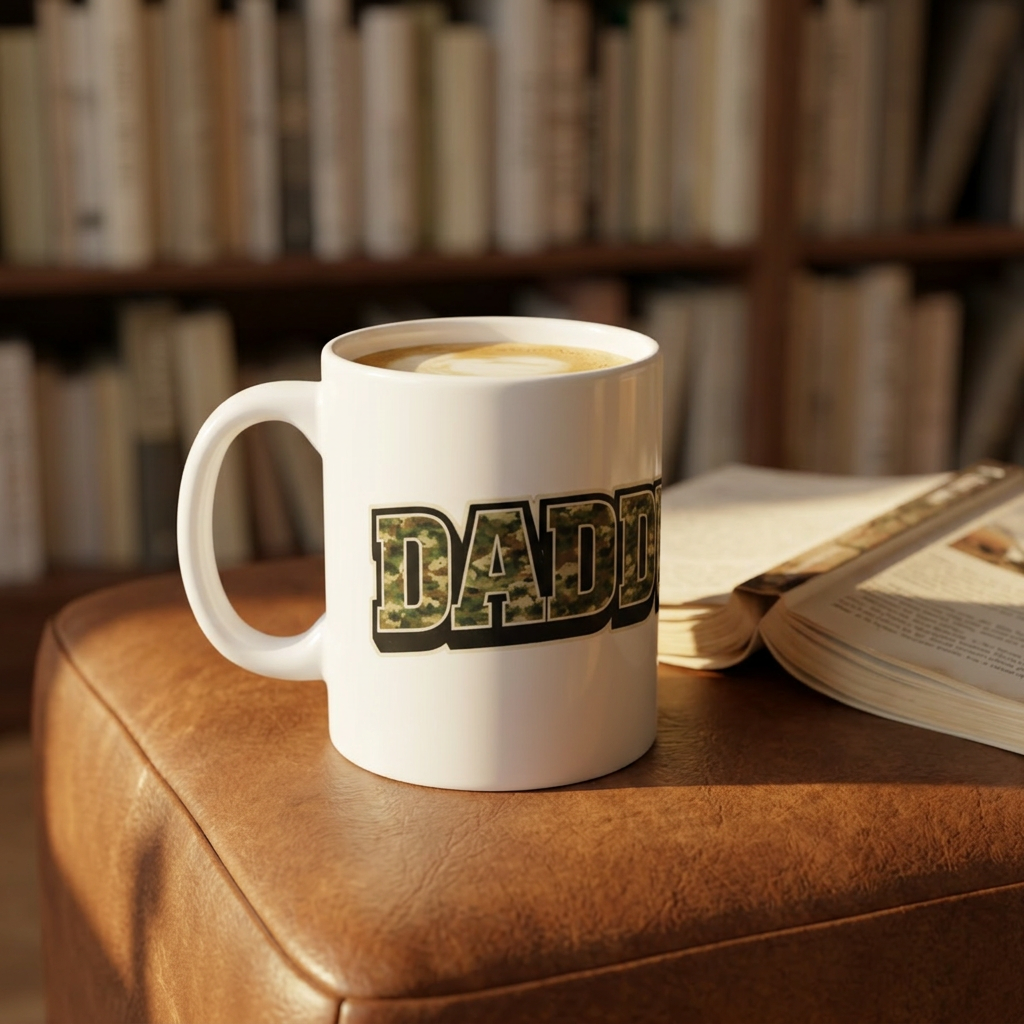 Daddy Camo Mug — Dad Coffee Cup, Military Camouflage Father’s Day Gift (11oz & 15oz)