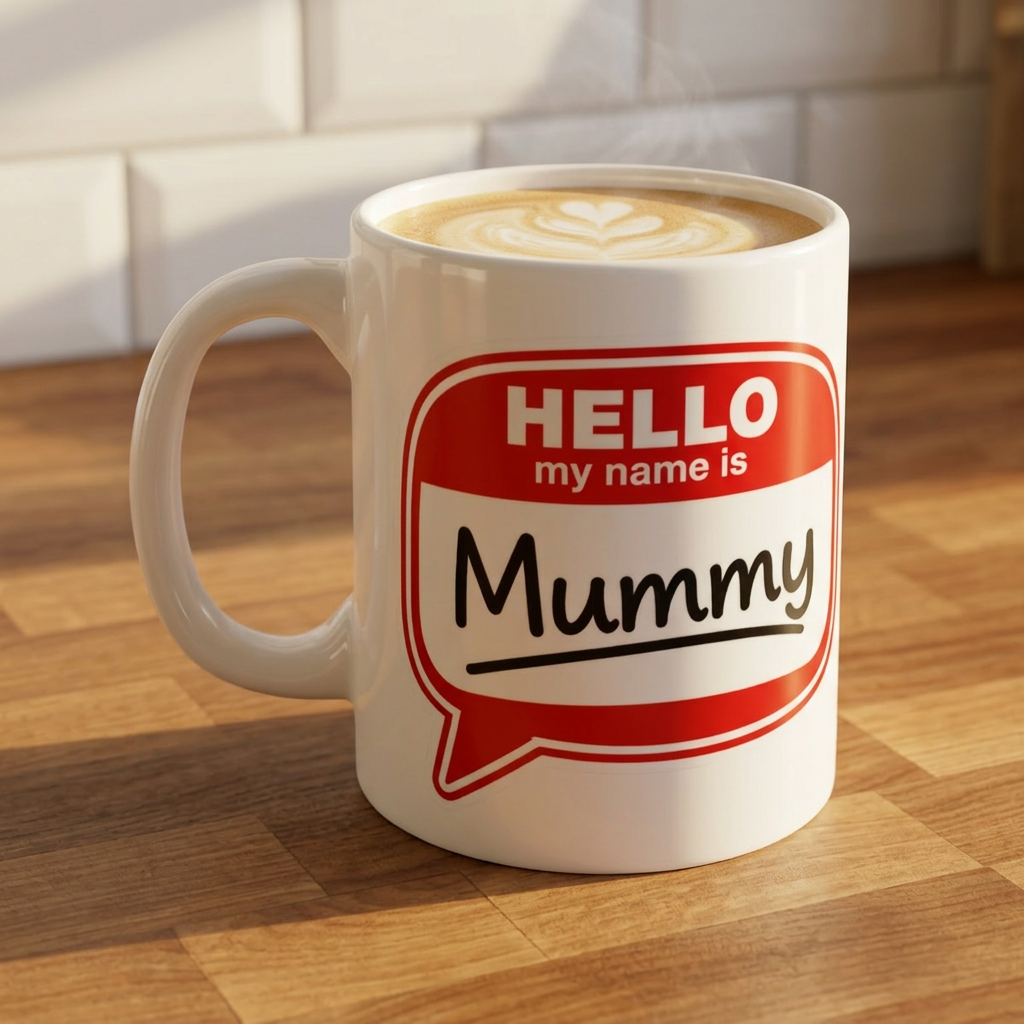 Mug - "Hello My Name Is Mummy" 11oz Novelty Coffee Cup