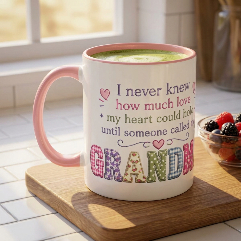 Grandma Colorful Heart Accent Coffee Mug – 'If I knew how much love' Gift