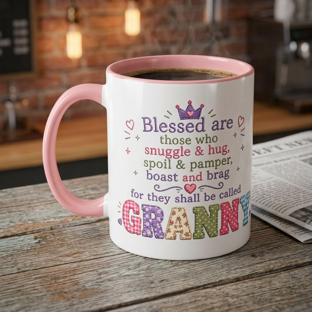'GRANNY' Accent Coffee Mug — 'You Are Loved' Heartfelt Floral Mother's Day Gift