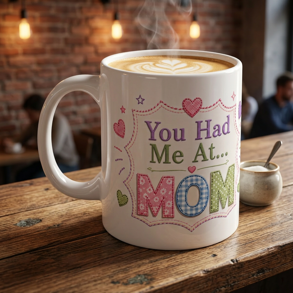 You Had Me At... MOM Mug — Cute Pastel Mother's Day Coffee Cup