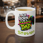 "I Am Born to Be a Gamer Dad" Mug — Personalised
