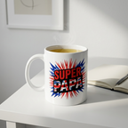 Super PAPA Union Jack Flag Mug