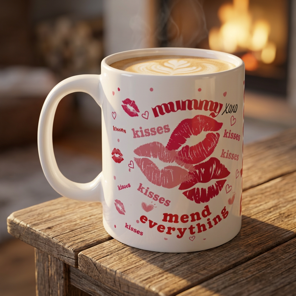 MUMMY Kisses Mend Everything Mug — Personalised