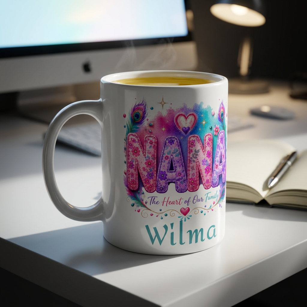 NANA Heart of Our Family Personalized 11oz Mug