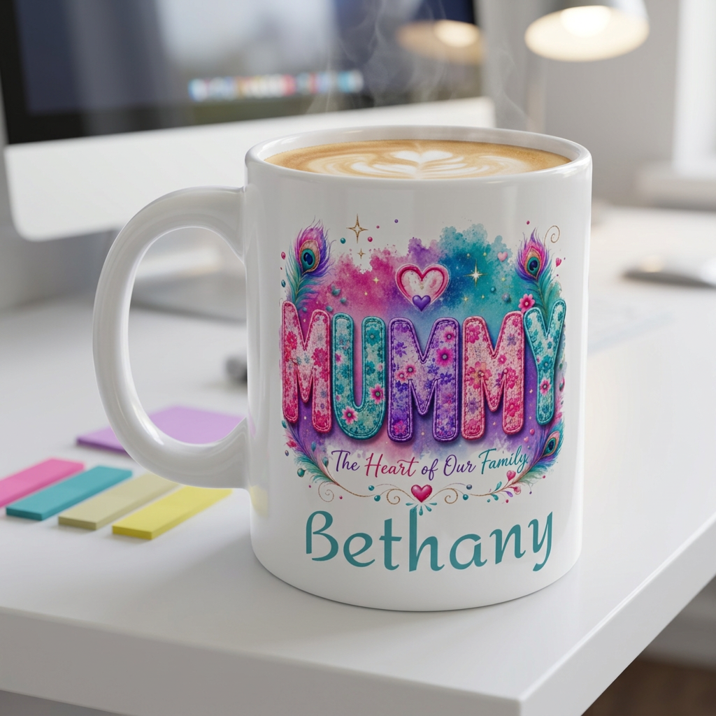MUMMY "Heart of Our Family" Mug - Personalised