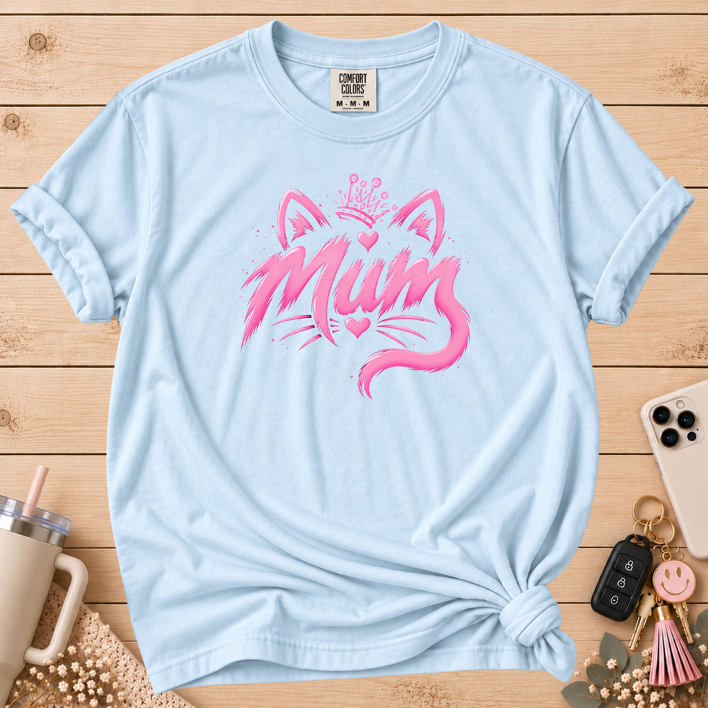 Mum Cat Crown T‑Shirt