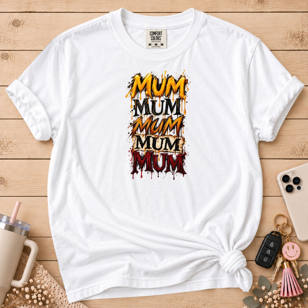 Mum Mum Mum Mum Mum Repeat Graphic T-Shirt