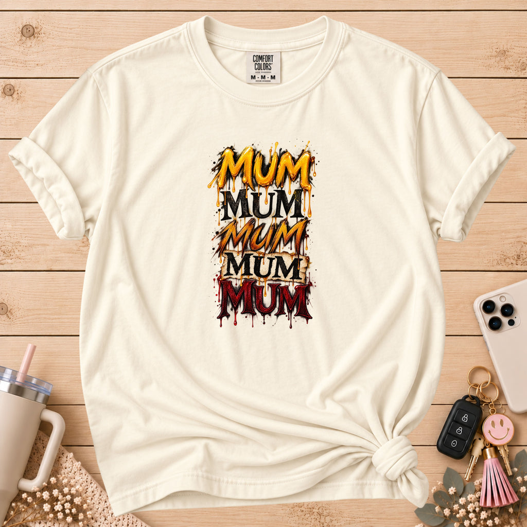 Mum Mum Mum Mum Mum Repeat Graphic T-Shirt