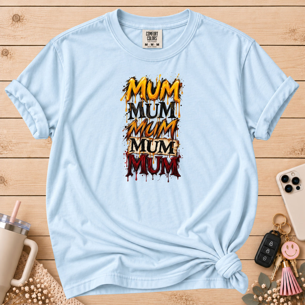 Mum Mum Mum Mum Mum Repeat Graphic T-Shirt