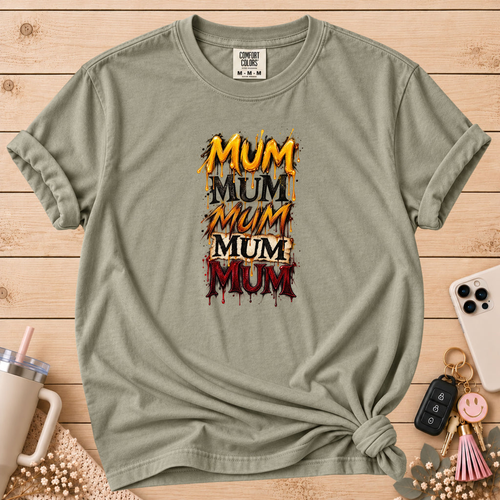 Mum Mum Mum Mum Mum Repeat Graphic T-Shirt