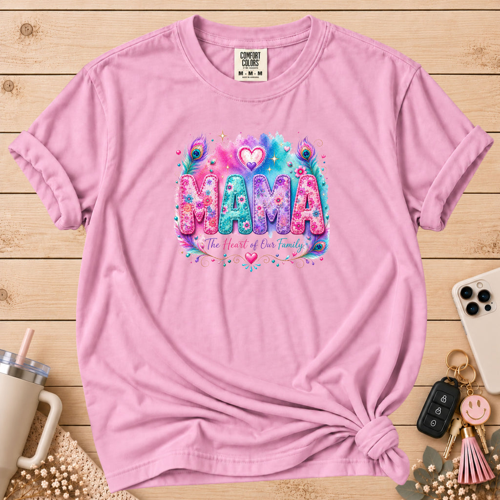 MAMA Watercolor Floral T-Shirt