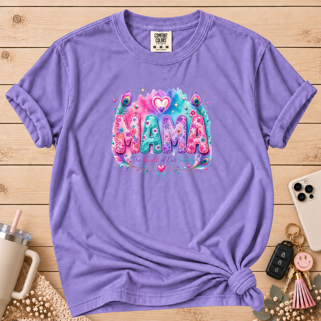 MAMA Watercolor Floral T-Shirt