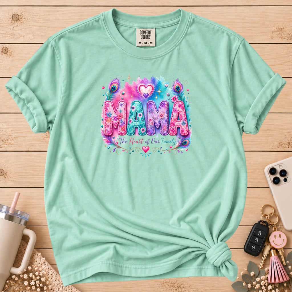 MAMA Watercolor Floral T-Shirt