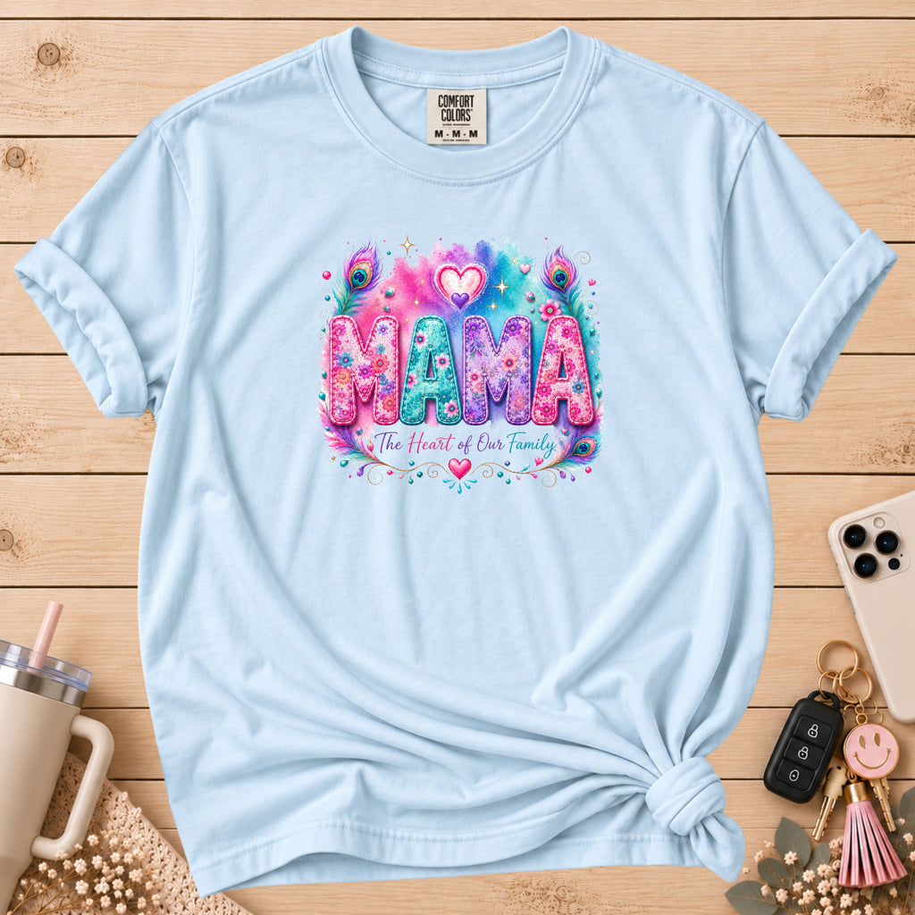 MAMA Watercolor Floral T-Shirt