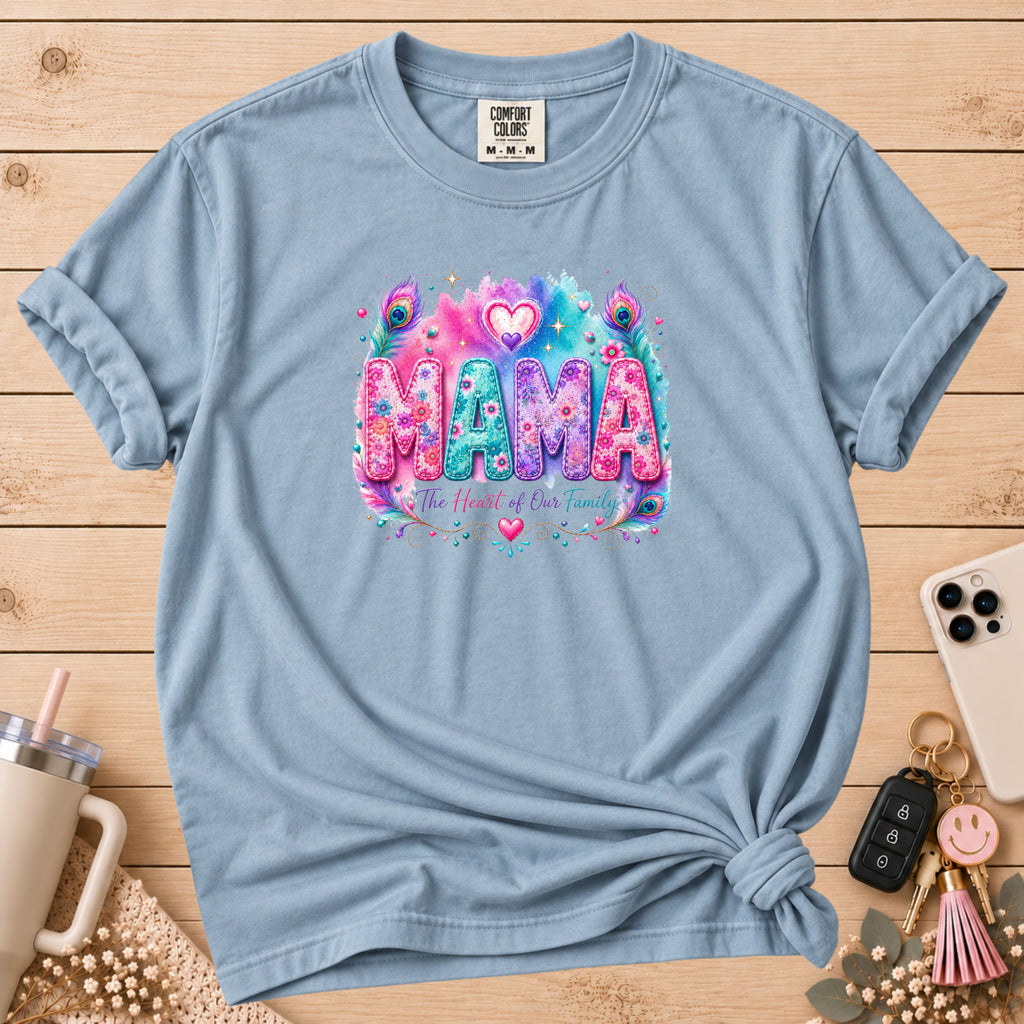 MAMA Watercolor Floral T-Shirt