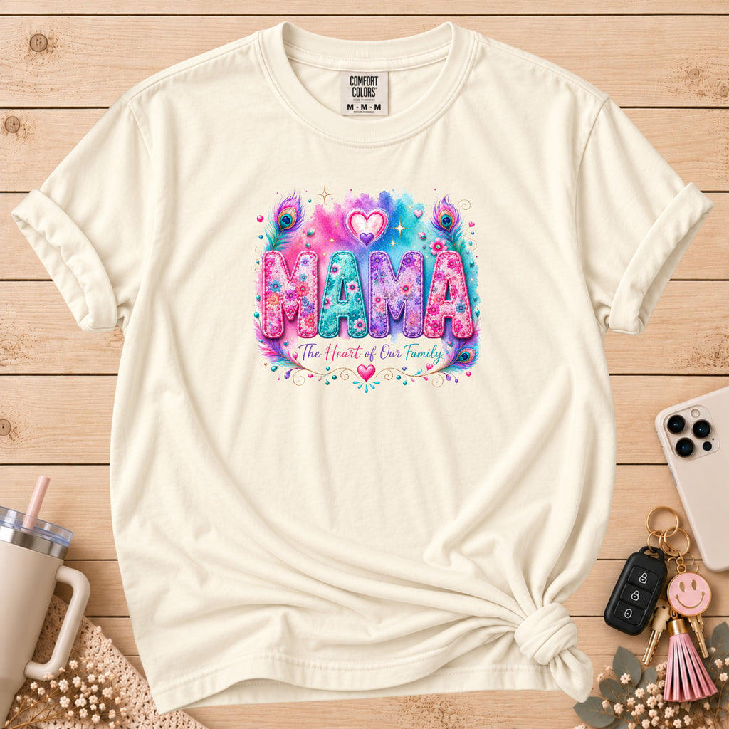 MAMA Watercolor Floral T-Shirt