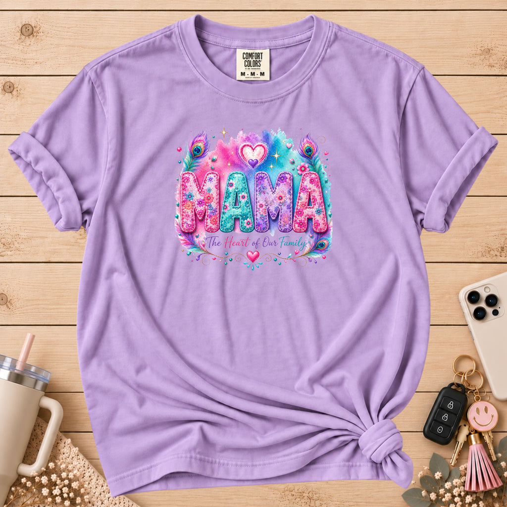 MAMA Watercolor Floral T-Shirt