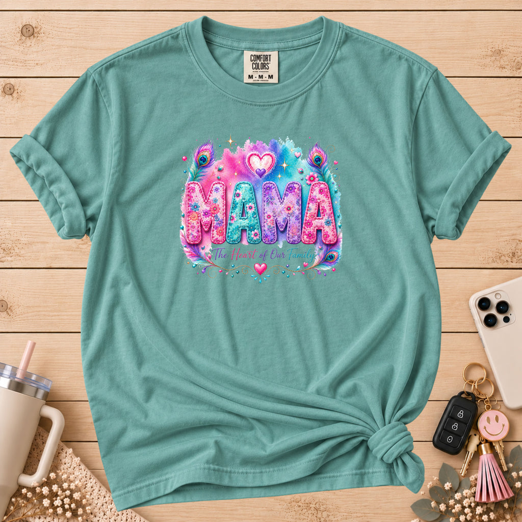 MAMA Watercolor Floral T-Shirt