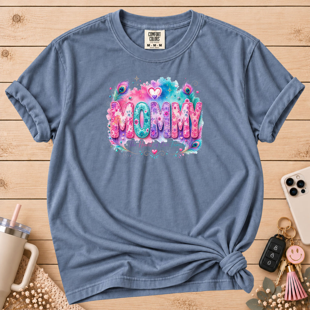 MOMMY Watercolor Floral T-Shirt