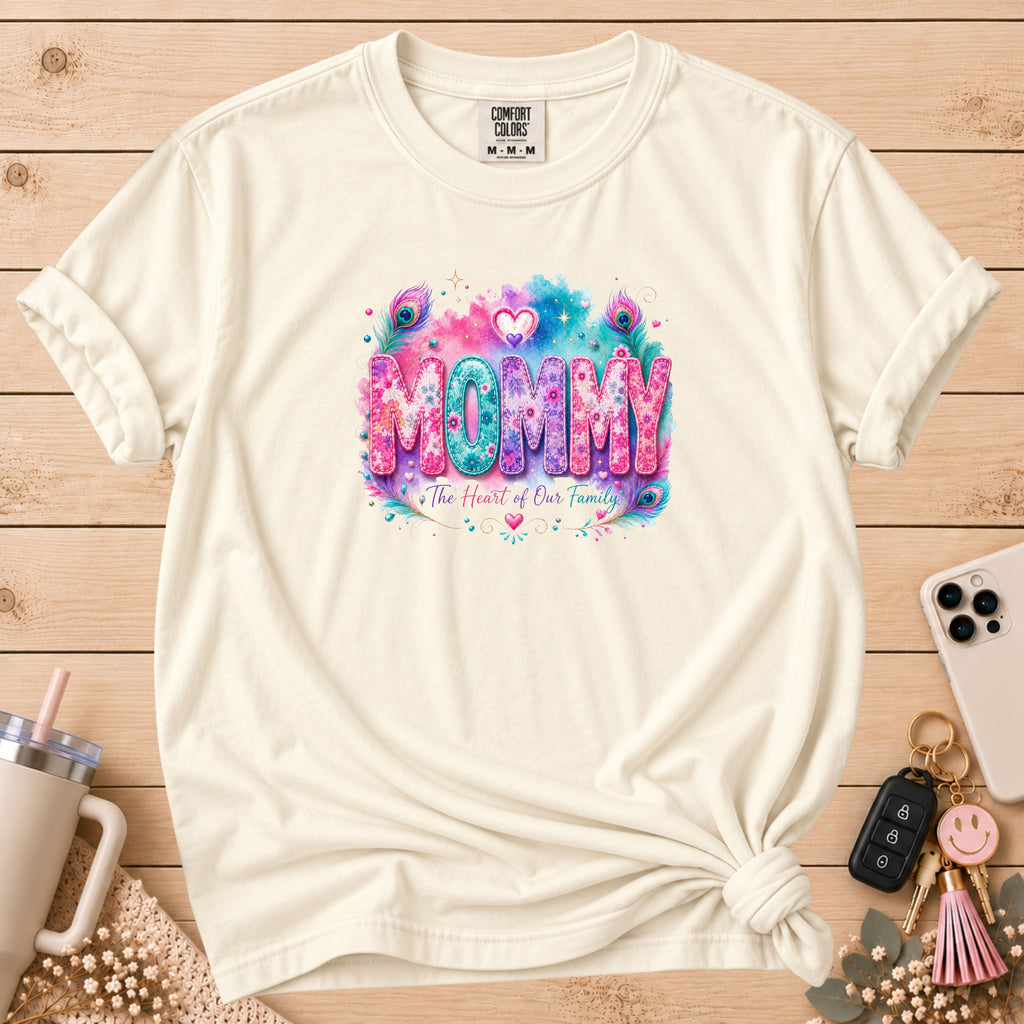 MOMMY Watercolor Floral T-Shirt