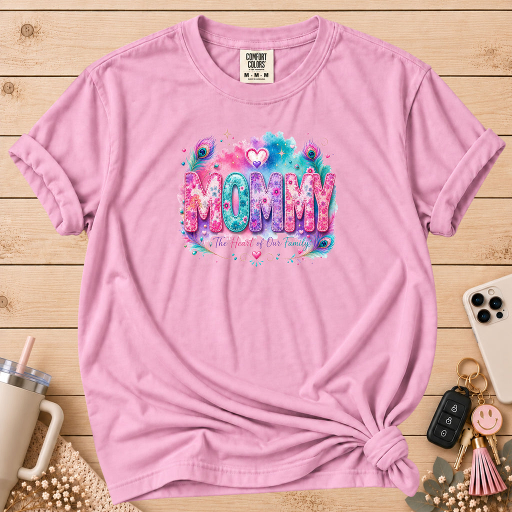 MOMMY Watercolor Floral T-Shirt