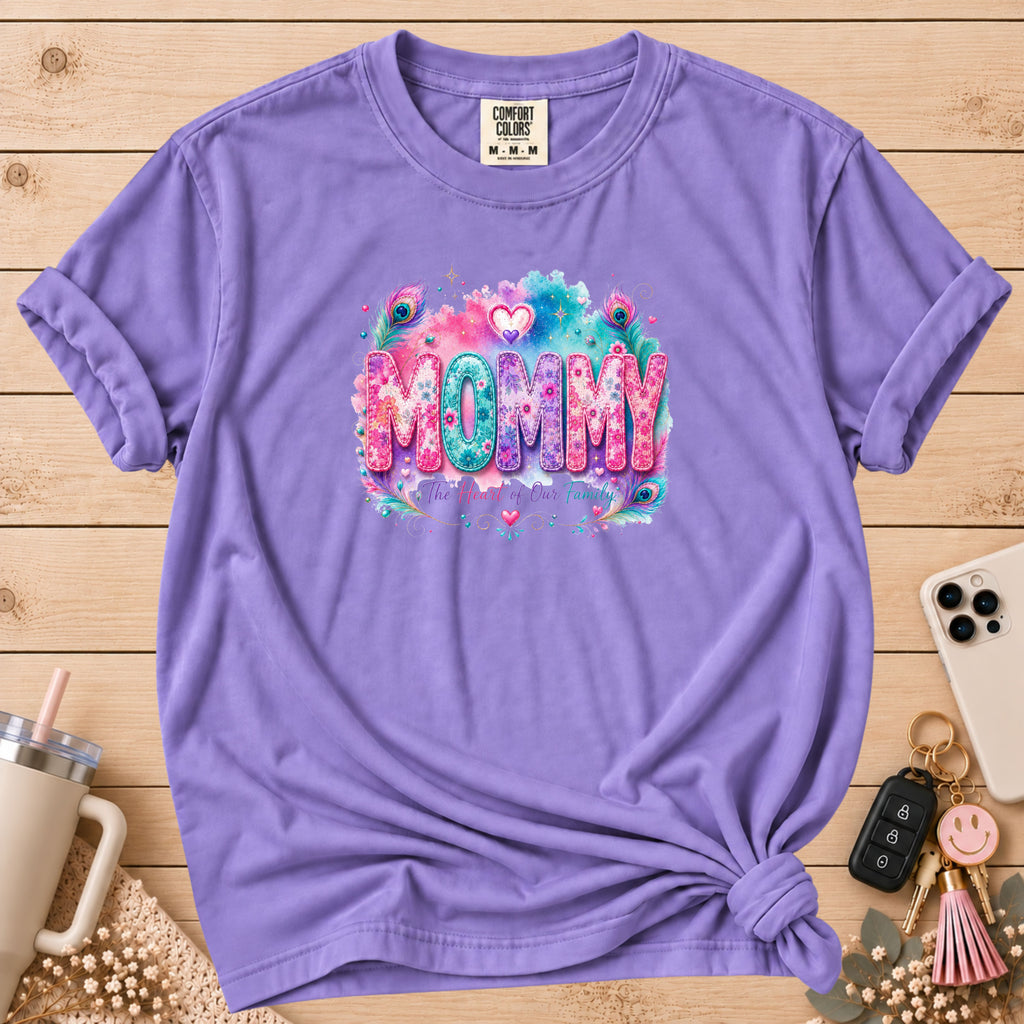 MOMMY Watercolor Floral T-Shirt