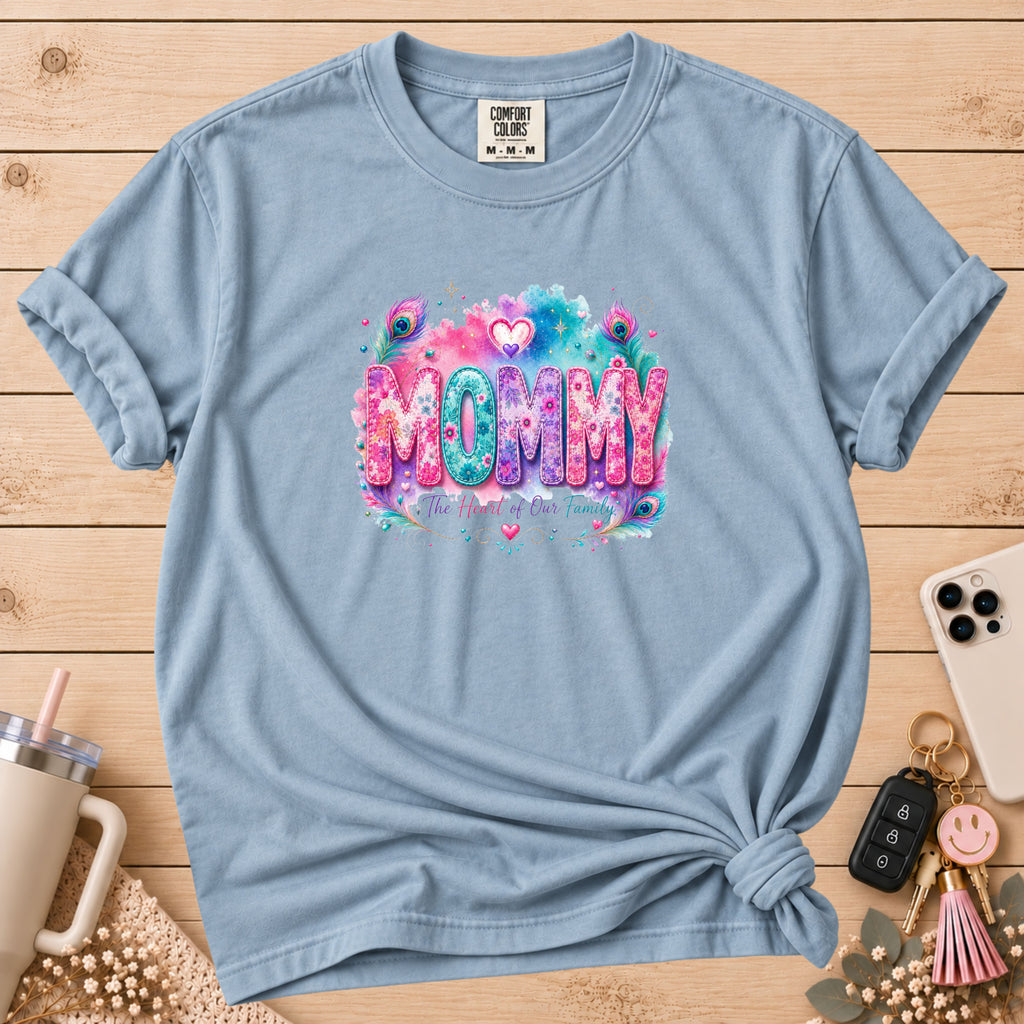 MOMMY Watercolor Floral T-Shirt