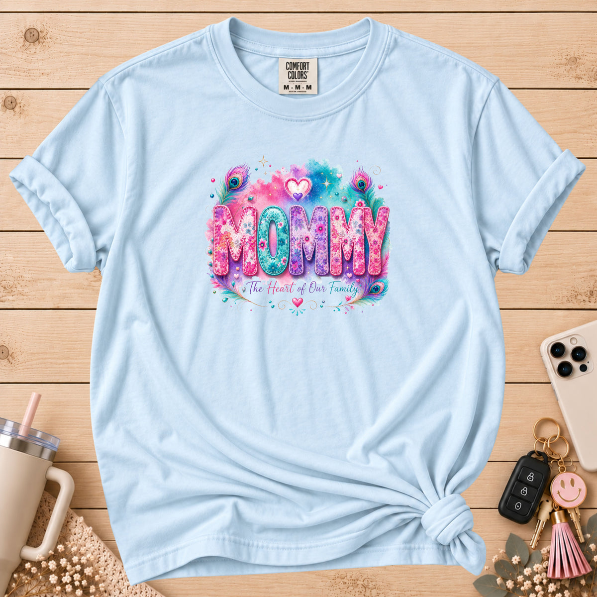 MOMMY Watercolor Floral T-Shirt