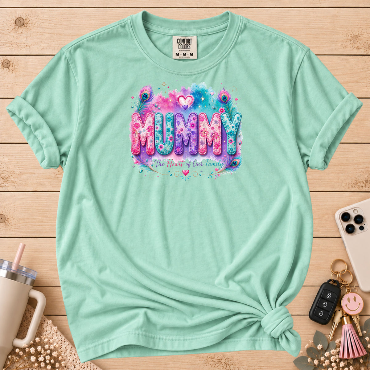 MUMMY Watercolor Floral T-Shirt