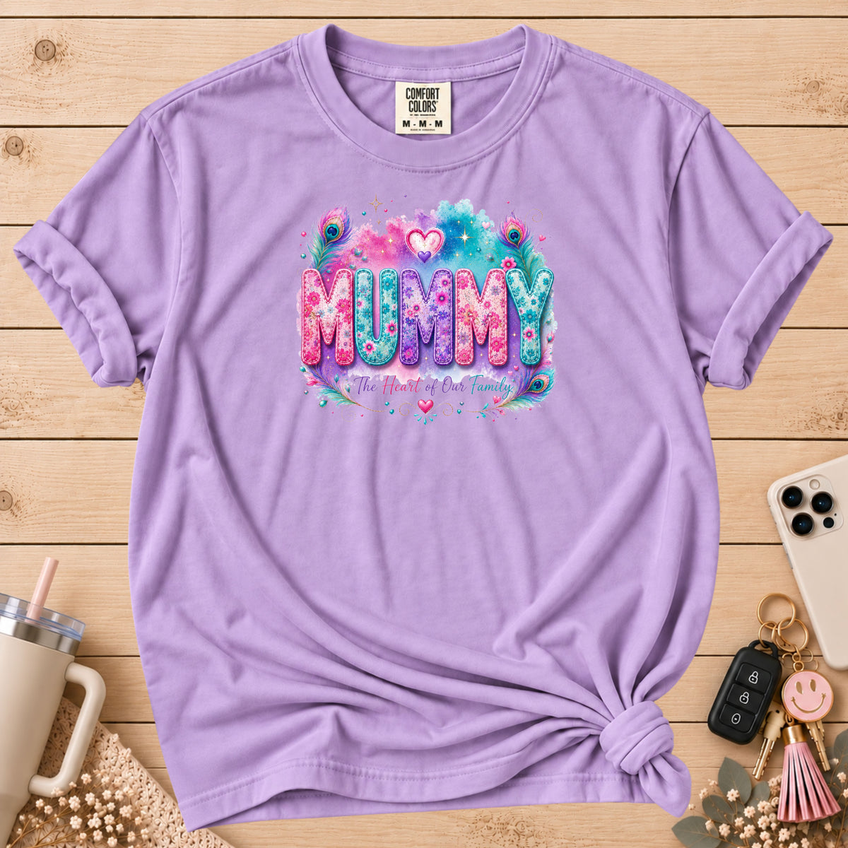 MUMMY Watercolor Floral T-Shirt