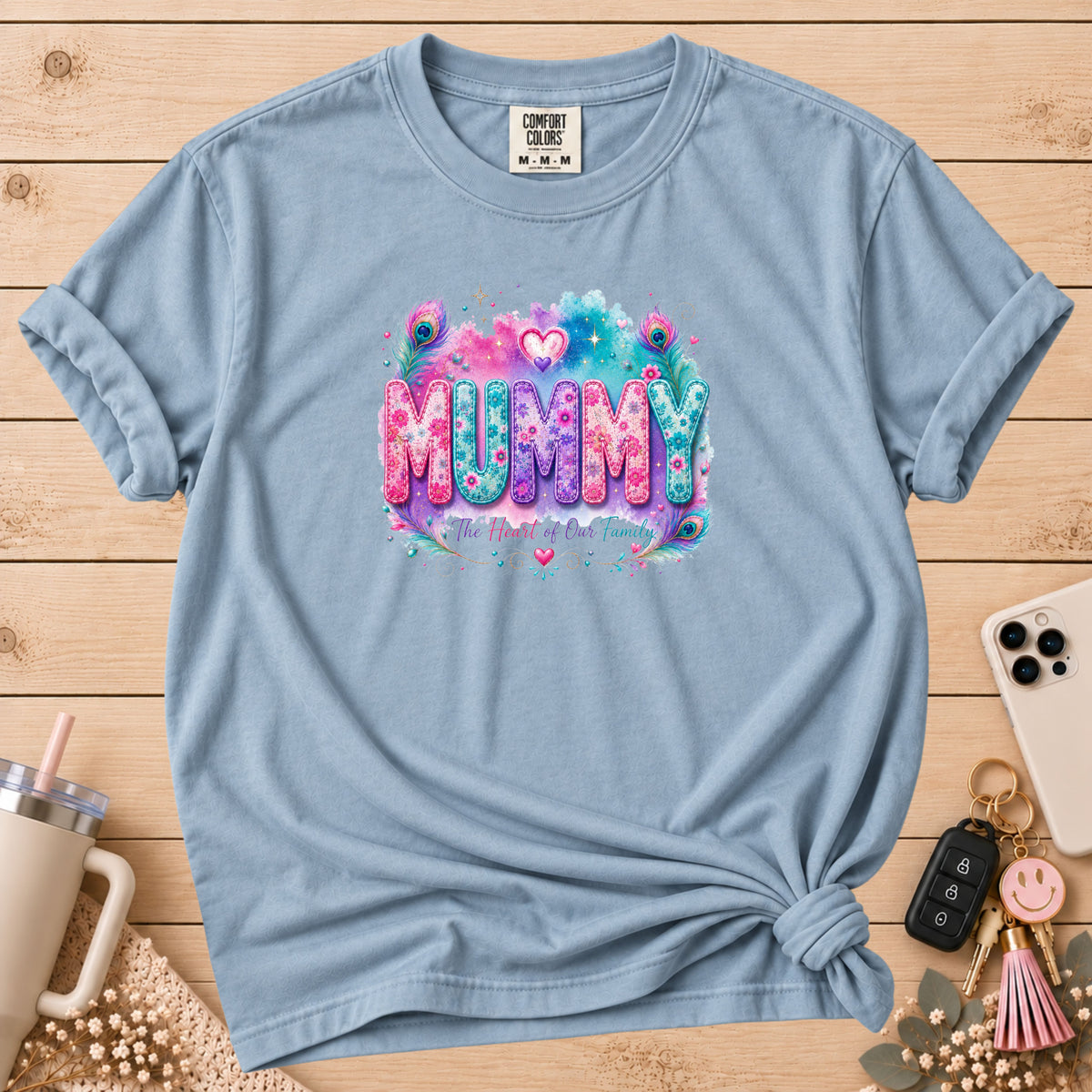 MUMMY Watercolor Floral T-Shirt