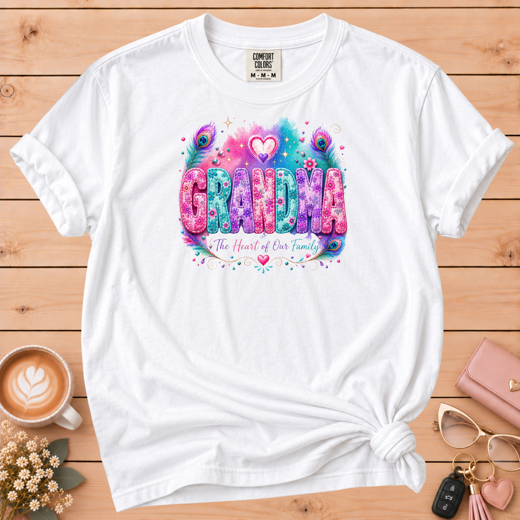 GRANDMA Watercolor Floral T-Shirt