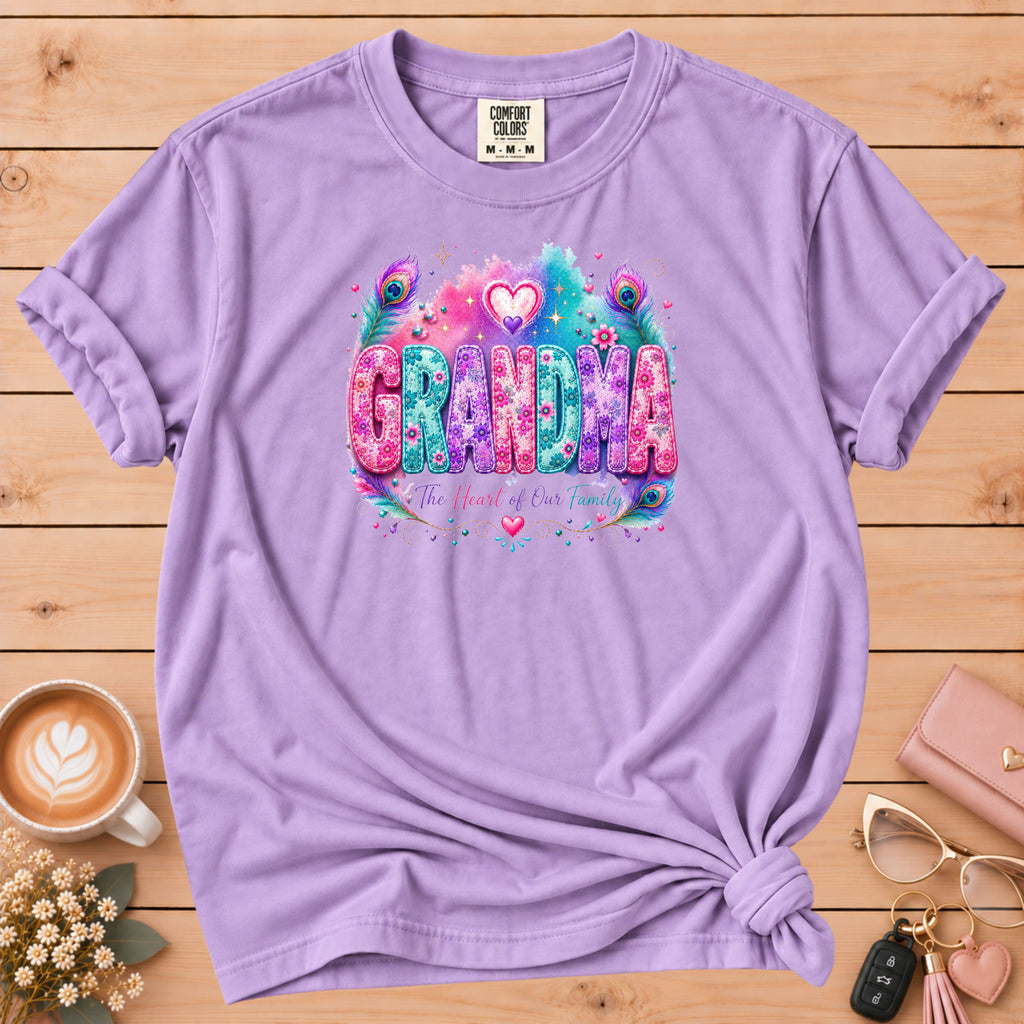 GRANDMA Watercolor Floral T-Shirt
