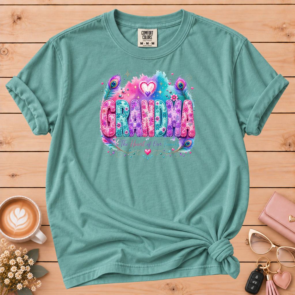 GRANDMA Watercolor Floral T-Shirt