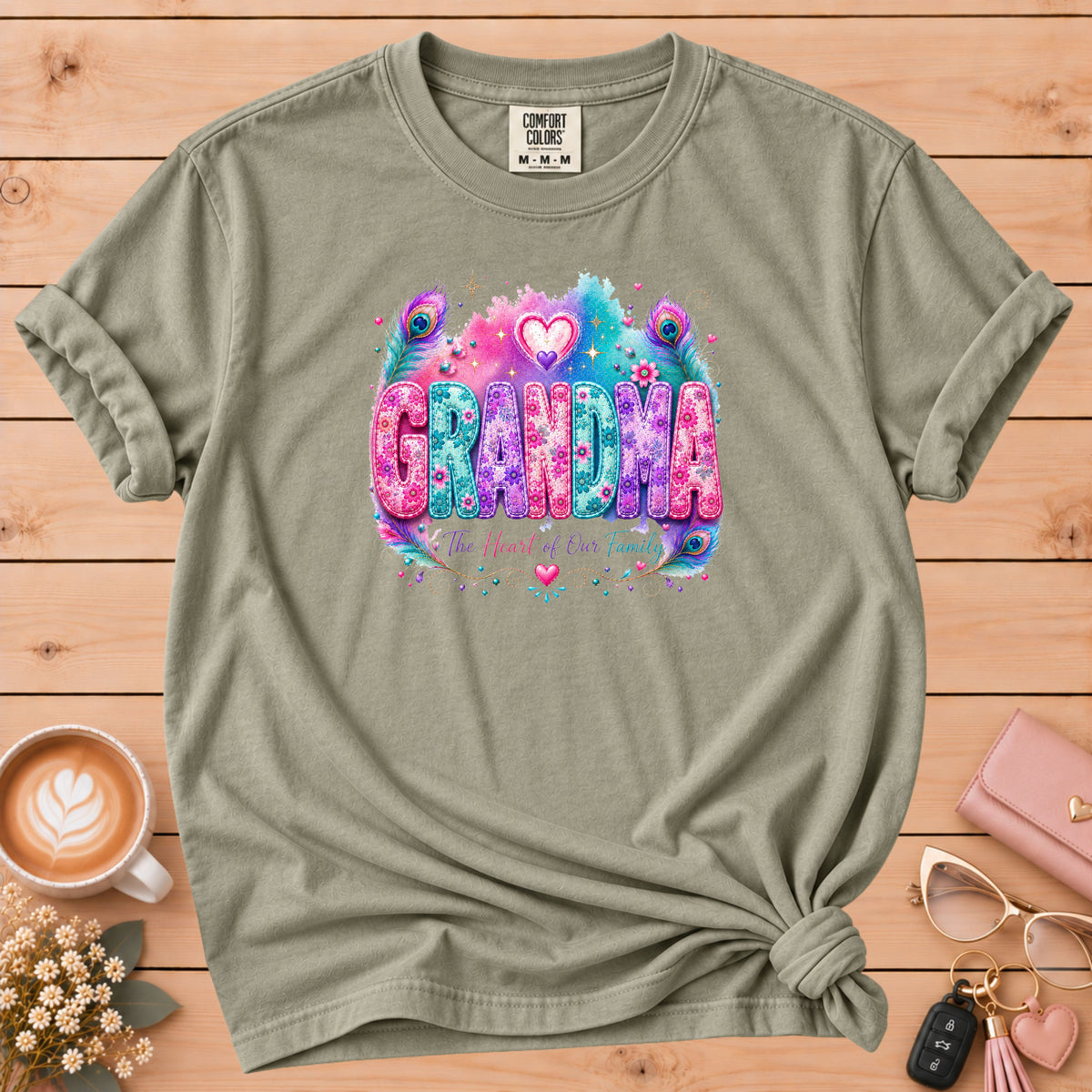 GRANDMA Watercolor Floral T-Shirt