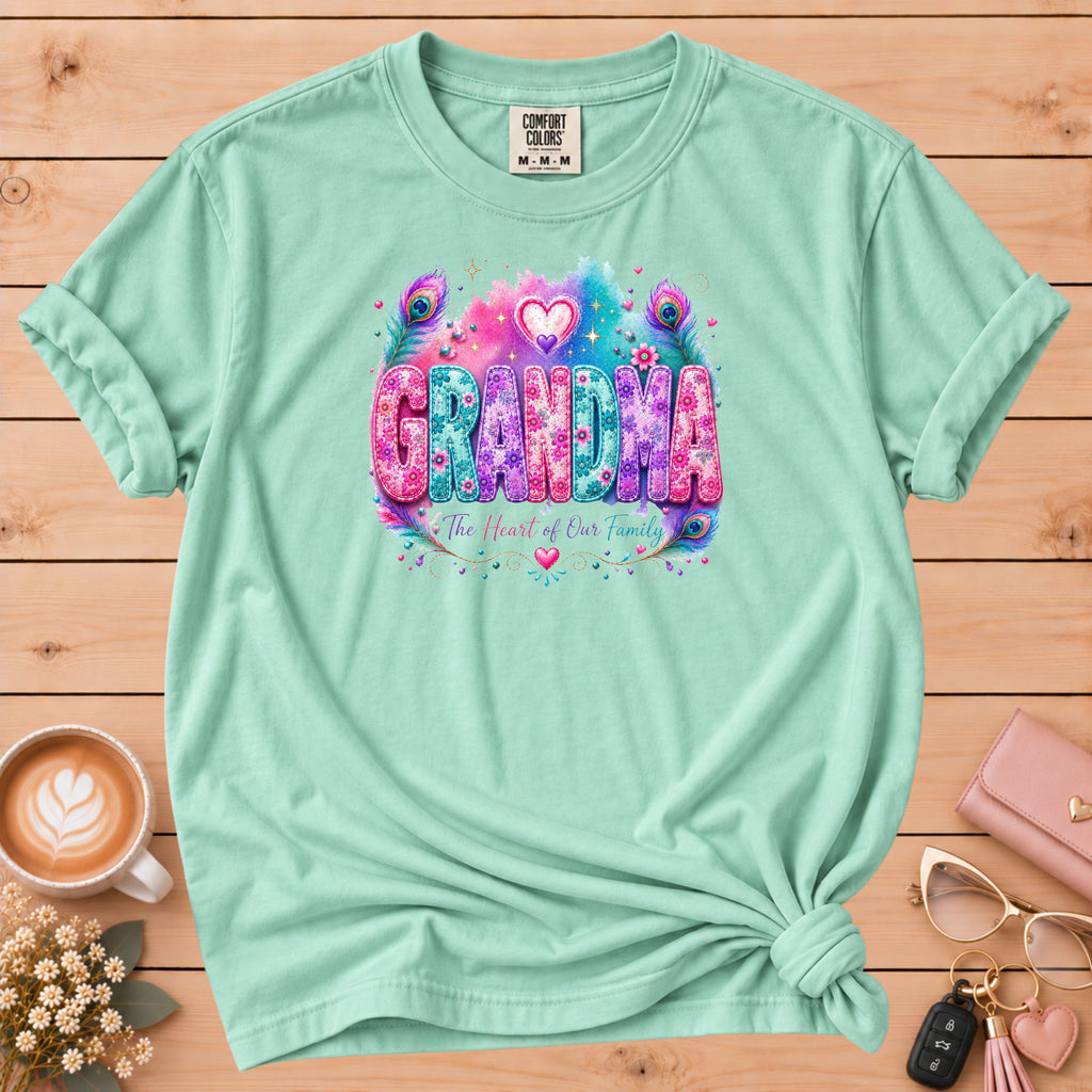 GRANDMA Watercolor Floral T-Shirt
