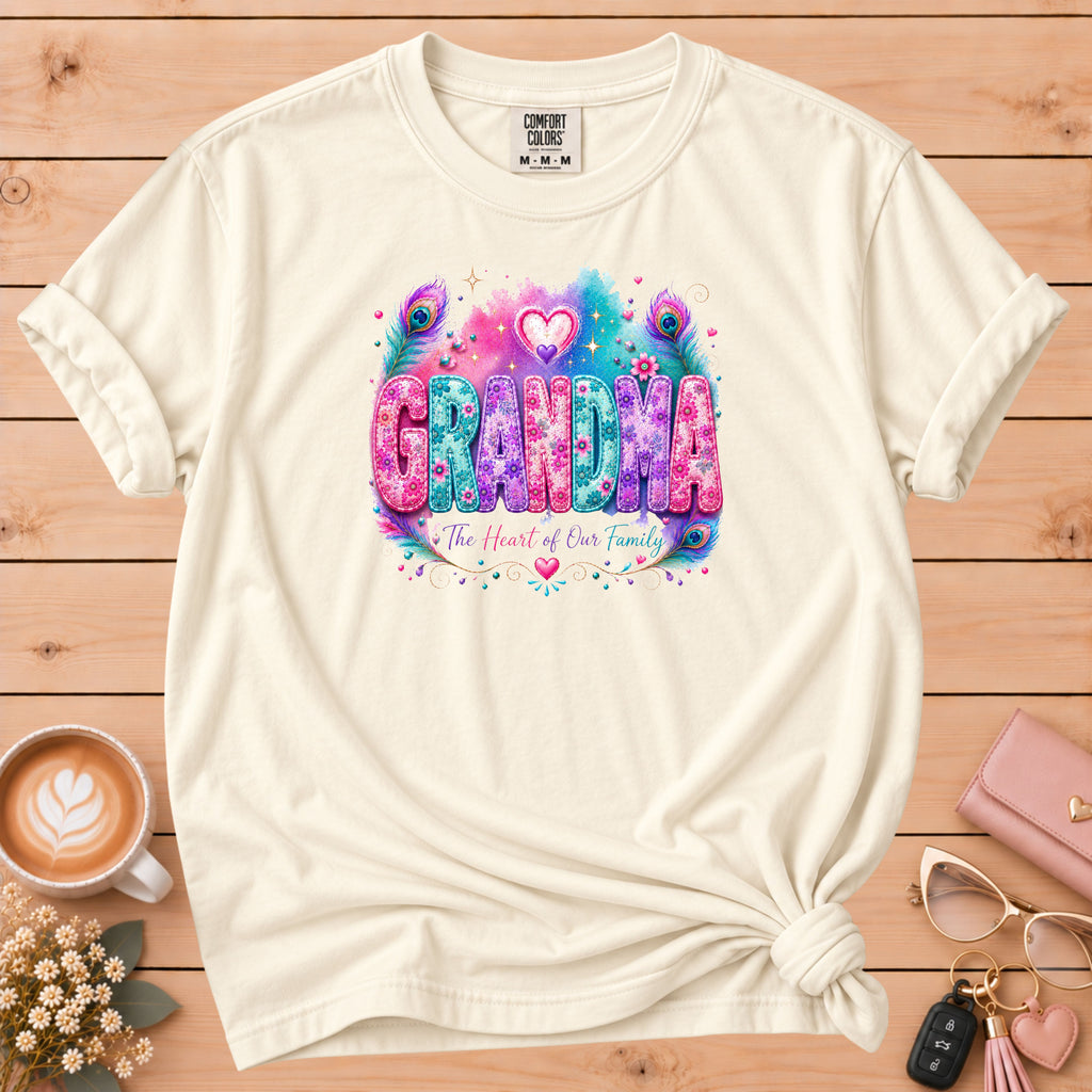 GRANDMA Watercolor Floral T-Shirt