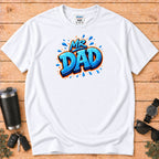 "Mr. Dad" Blue Graffiti Father T-Shirt