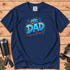 "Mr. Dad" Blue Graffiti Father T-Shirt