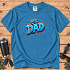 "Mr. Dad" Blue Graffiti Father T-Shirt