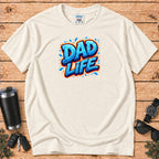 "Dad Life" Blue Graffiti Father T-Shirt