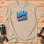 "Dad Life" Blue Graffiti Father T-Shirt