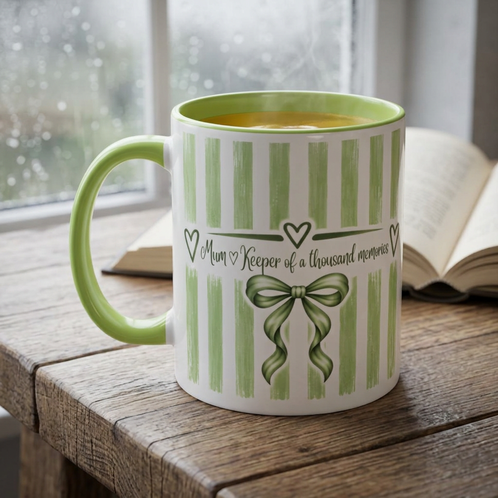 Mum – "Keeper of a Thousand Memories" Green Mug