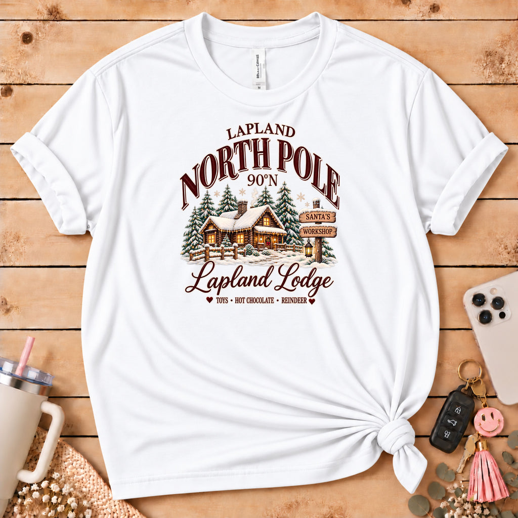 Lapland North Pole Lodge Christmas T-Shirt