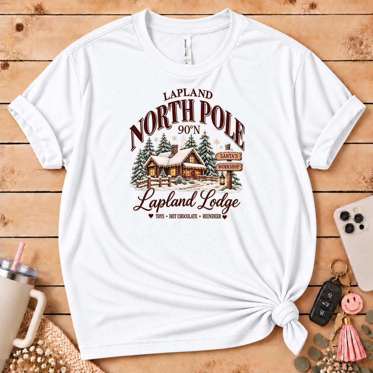 Lapland North Pole Lodge Christmas T-Shirt